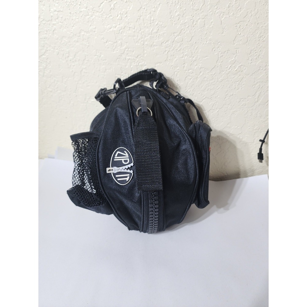 Zipit Bag Black Oval Shapped Adjustable Strap